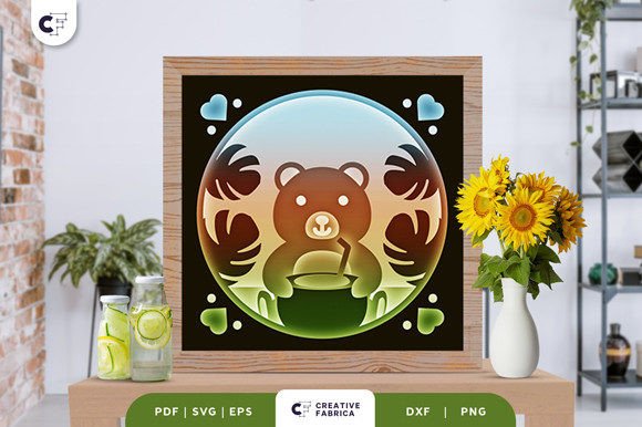 Baby Bear at the Beach 3D Paper Cut Review