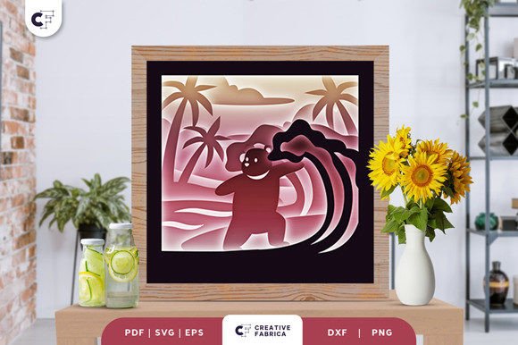 Baby Bear in the Summer 3D SVG Review