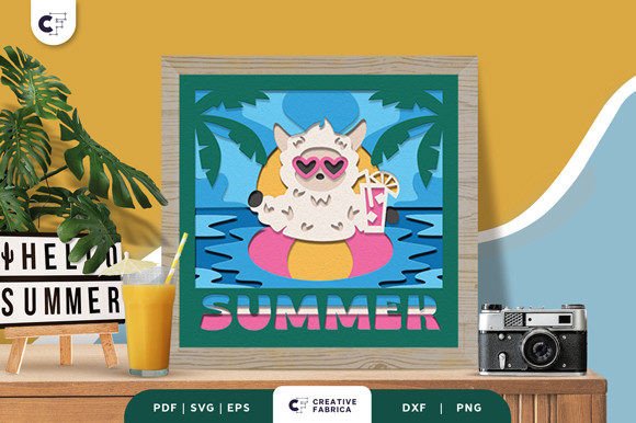 Baby Llama in the Summer 3D SVG Review