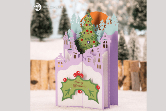 Christmas Village Cascade Card SVG Review