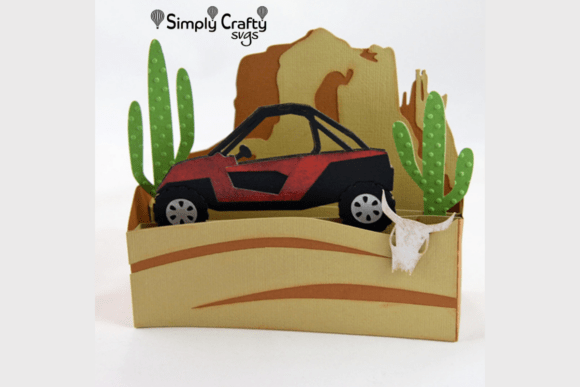 Desert Off-Roading Box Card SVG Review
