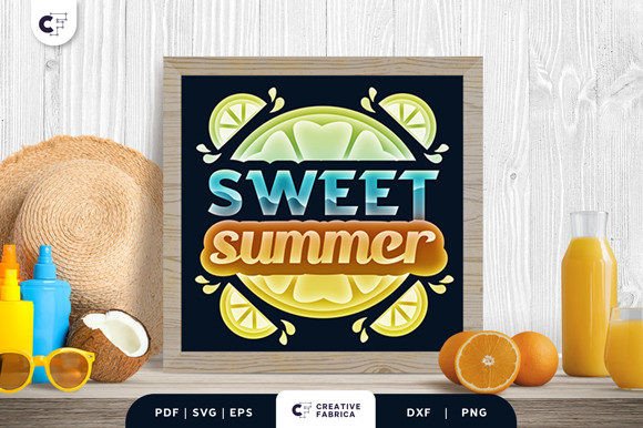 Fresh Summer Fruit 3D Shadow Box: A 3D SVG Review