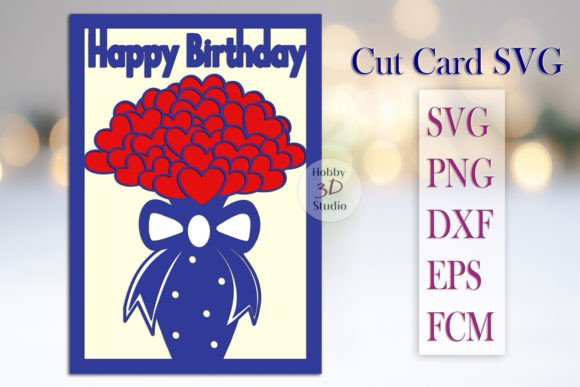 Happy Birthday Paper Cut Card SVG: 3D Shapes Review
