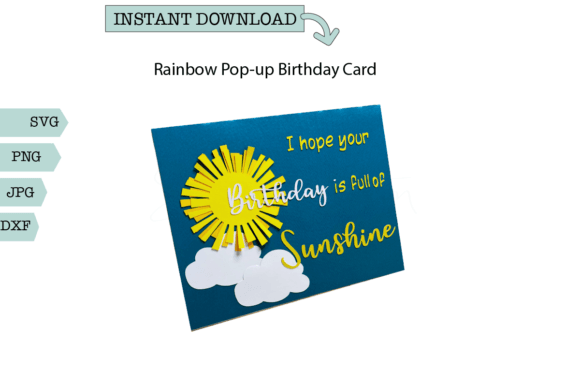 Rainbow Pop-Up Birthday Card SVG: 3D Shapes Review
