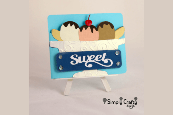 Summer 3D SVG: Banana Split Card Review