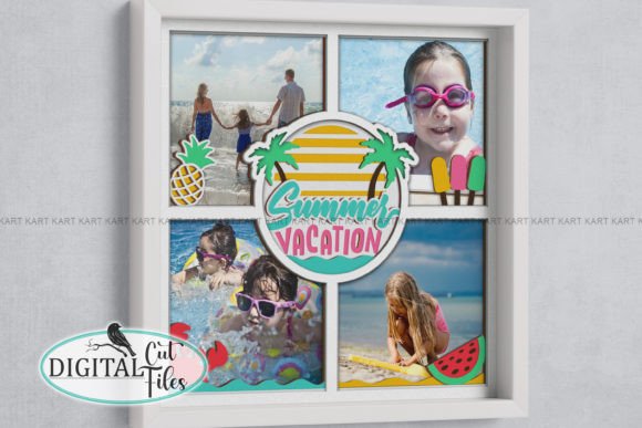 Summer Frame Shadow Box SVG for Crafts