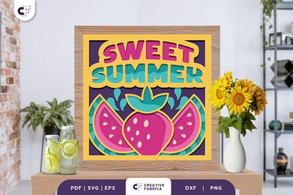 Summer Fruit 3D Shadow Box Papercut: A 3D SVG Review