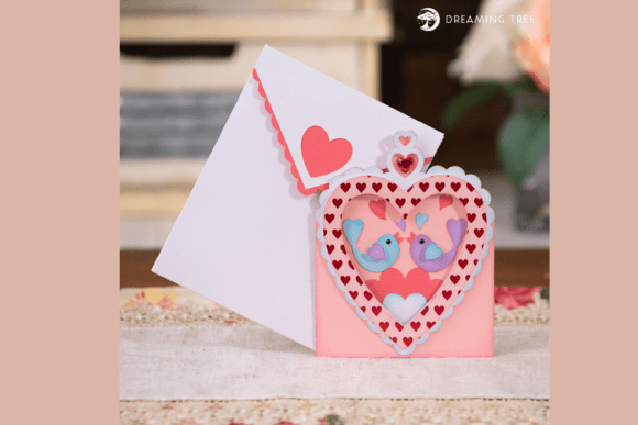 You re Tweet Card SVG: 3D Valentine S Day Design